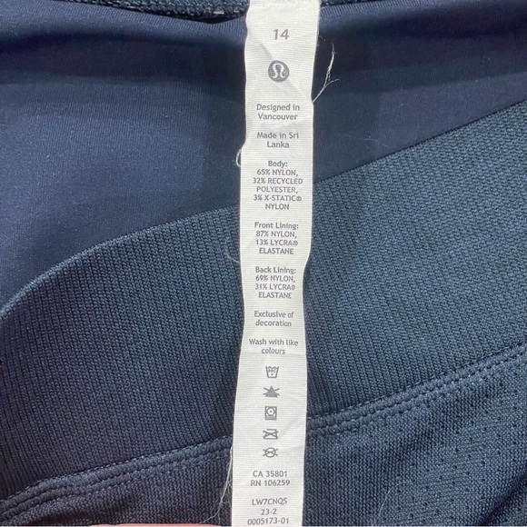 lululemon Swiftly Tech High Rise Tennis Skirt Navy Blue Size 14 - Picture 9 of 11